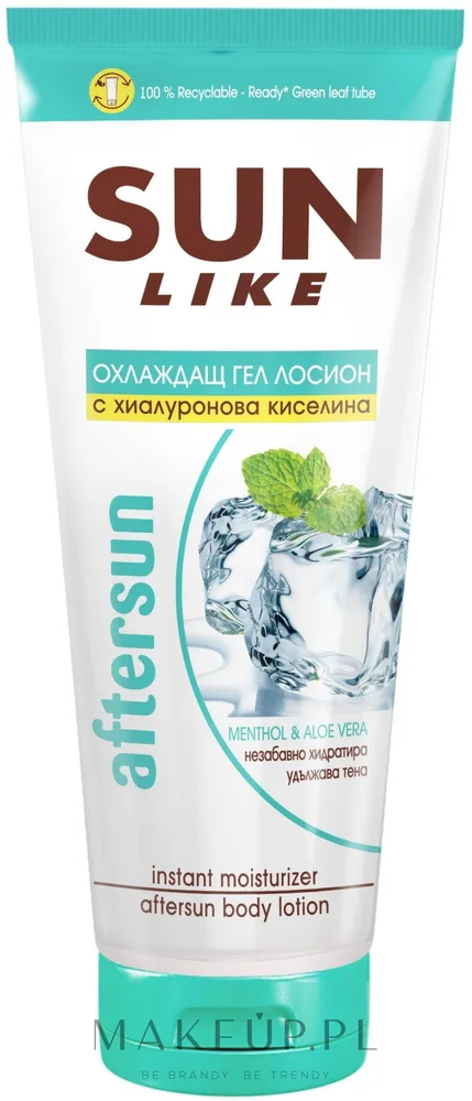 Sun Like Aftersun Body Lotion — охлаждающий бальзам для тела после загара с гиалуроновой кислотой, 200 мл