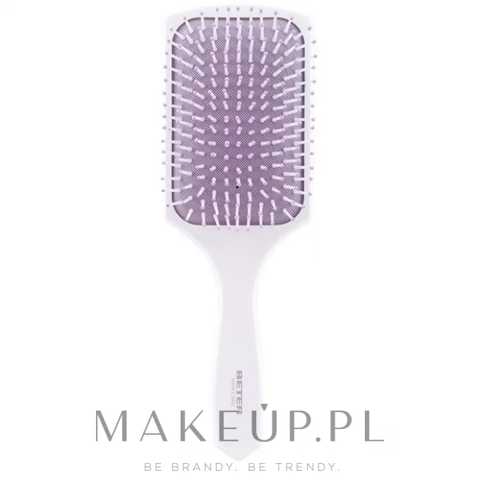 Щётка для волос Beter Cushion Brush Nylon бело-фиолетовая