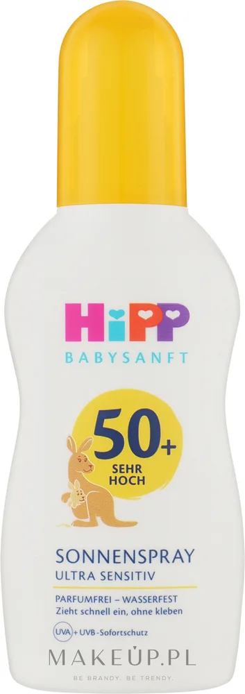 HiPP Babysanft SPF50 Ultra Sensitiv — солнцезащитный бальзам для детей SPF 50+, 150-200 мл