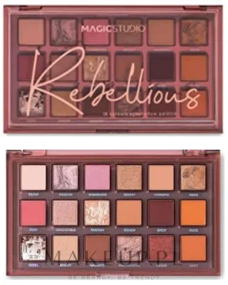Палетка теней для век Magic Studio Eyeshadow Palette Rebellious 18 оттенков