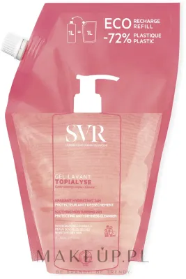 Очищающий гель SVR Topialyse Eco-Refill для сухой и чувствительной кожи, 1000 мл