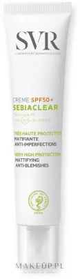 Крем солнцезащитный для лица SVR Sebiaclear SPF50+ матирующий 40 мл