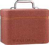 Косметичка-шкатулка Top Choice Wall Brown L 99045 коричневая 23х15х17 см — фото 1