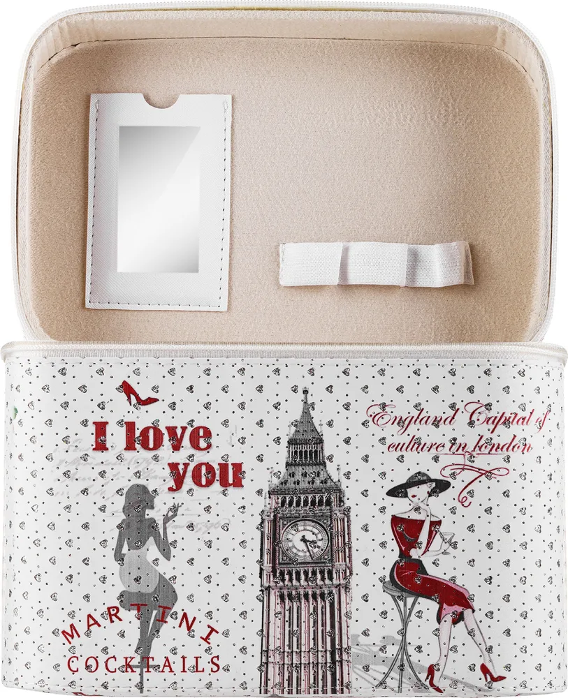 Косметичка-шкатулка Top Choice London XL 98765 полиуретан 25х17х20 см