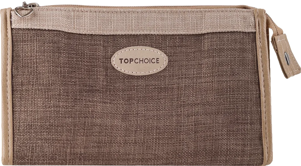 Косметичка Top Choice Nature Tones 99250 светло-коричневая молния