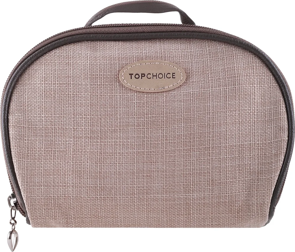 Косметичка Top Choice Nature Tones 99267 коричневая с ручкой