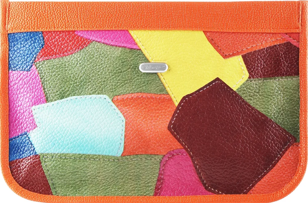Косметичка Top Choice Patchwork 94453 с оранжевым геометрия