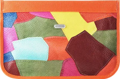 Косметичка Top Choice Patchwork 94453 с оранжевым геометрия