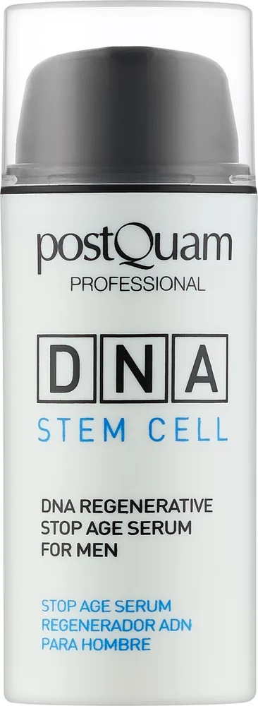 Антивозрастная сыворотка для лица PostQuam Global Dna Men Stop Age с пептидом и цинком 30 мл