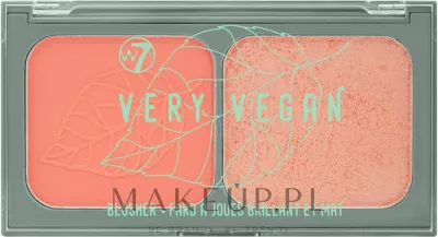 Румяна для лица W7 Very Vegan Duo Blusher двойные, матовый и мерцающий финиш, 16 г