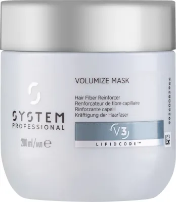 Маска для волос System Professional Volumize для объёма, креатин, кофеин, экстракт бамбука, для тонких волос, 200 мл
