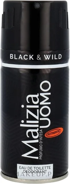 Дезодорант-спрей Malizia Uomo Black Wild Deodorant Spray мужской, защита от пота и запаха, 150 мл