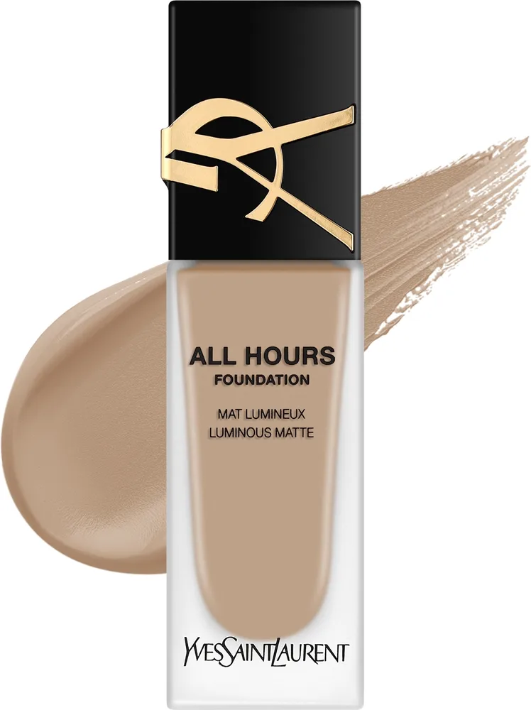 Тональный флюид Yves Saint Laurent All Hours Foundation Luminous Matte матирующий стойкий, 25 мл, оттенок LN8