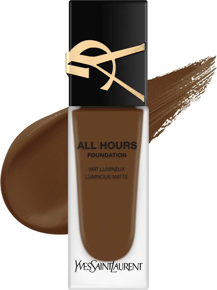 Тональный флюид Yves Saint Laurent All Hours Foundation Luminous Matte матирующий стойкий, 25 мл, оттенок DC7