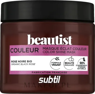 Маска для волос Subtil Beautist Color Shine для окрашенных, экстракт чёрной розы, масло ши, жожоба, витамин E, 250 мл