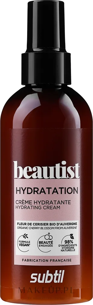 Крем для волос Subtil Beautist увлажняющий, несмываемый, для всех типов, с экстрактом сакуры, веган, 200 мл