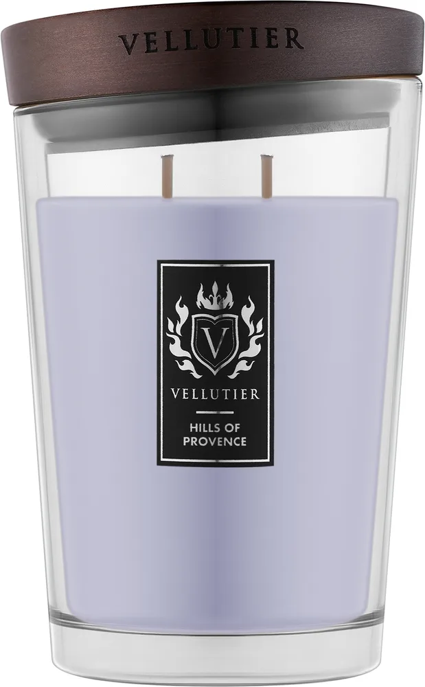 Vellutier Hills of Provence / Свеча в стекле, лаванда, ирис и бергамот
