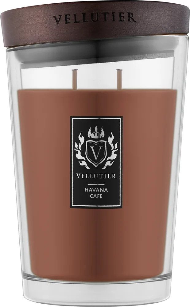 Vellutier Ancient Havana Cafe / Свеча в стекле, табак, ваниль и орхидея