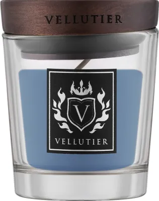 Vellutier Porto di Amalfi / Свеча в стекле, лимон, тимьян и кожа