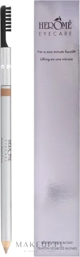 Карандаш для бровей Herome Brow Pencil высокопигментированный, со щёточкой и точилкой, 1,2 г, оттенок Black