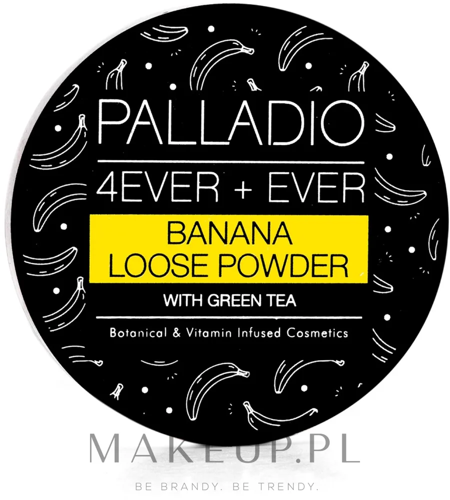 Фиксирующая пудра Palladio 4 Ever+Ever Banana банановая рассыпчатая, 6 г