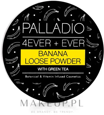 Фиксирующая пудра Palladio 4 Ever+Ever Banana банановая рассыпчатая, 6 г