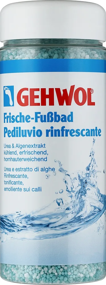 Ванночка для ног Gehwol Refreshing Foot Bath освежающая, в гранулах, с мочевиной, 330 г