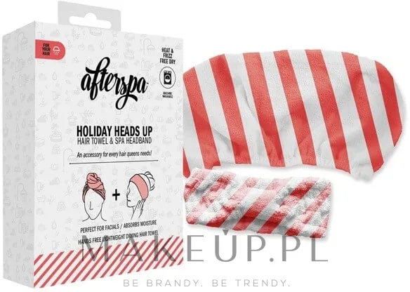 Набор AfterSpa Holiday Head Up полотенце-тюрбан для волос и повязка для волос