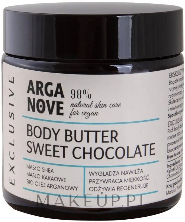 Масло-баттер для тела Arganove Sweet Chocolate с ароматом шоколада