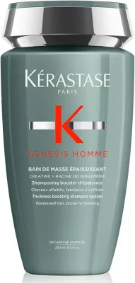 Шампунь Kerastase Genesis Homme для объёма волос и бороды у мужчин, с экстрактом имбиря, 250 мл