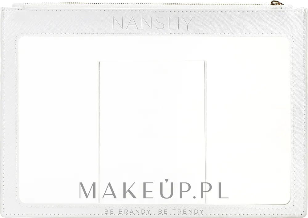 Косметичка Nanshy Clear прозрачная ПВХ белая 29х20 см