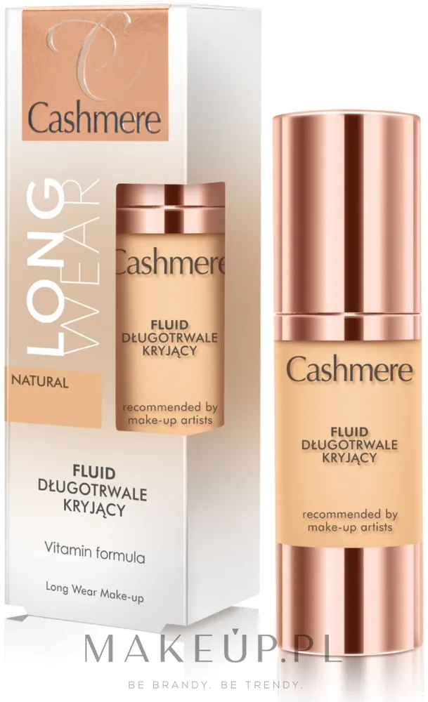 Dax Cosmetics Długotrwale kryjący fluid do twarzy - Тональный флюид Dax Cashmere Long Wear Make-up Fluid кроющий стойкий, 30 мл, оттенок Natural