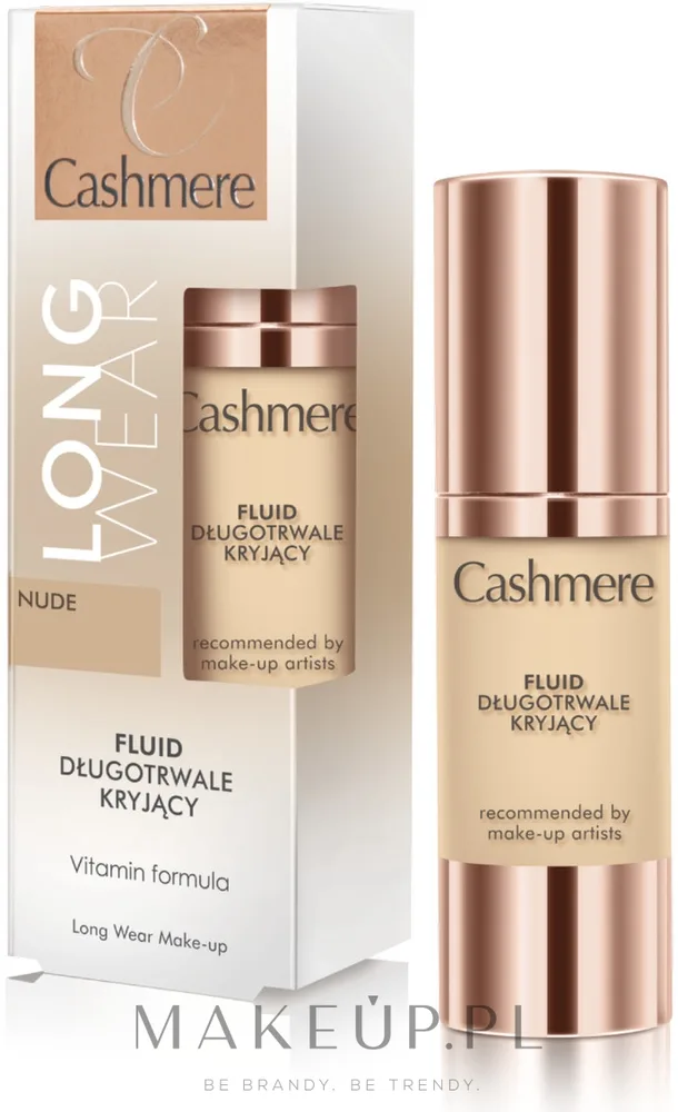 Dax Cosmetics Długotrwale kryjący fluid do twarzy - Тональный флюид Dax Cashmere Long Wear Make-up Fluid кроющий стойкий, 30 мл, оттенок Nude