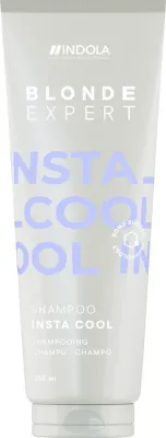 Шампунь Indola Blonde Expert Insta Cool против желтизны, с эвкалиптом и пачули, для светлых волос, 250 мл