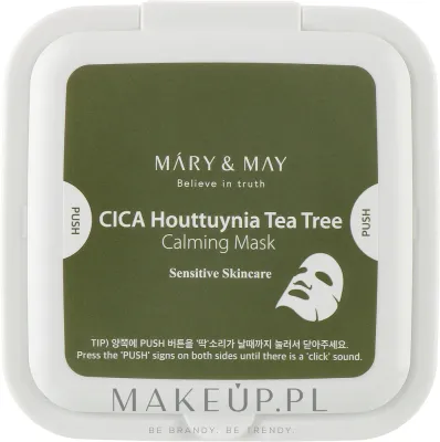 Mary & May CICA Houttuynia Tea Tree Calming Mask — успокаивающие тканевые маски для лица, 30 шт