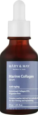Сыворотка для лица Mary & May Marine Collagen с 95% морского коллагена и ниацинамидом 30 мл