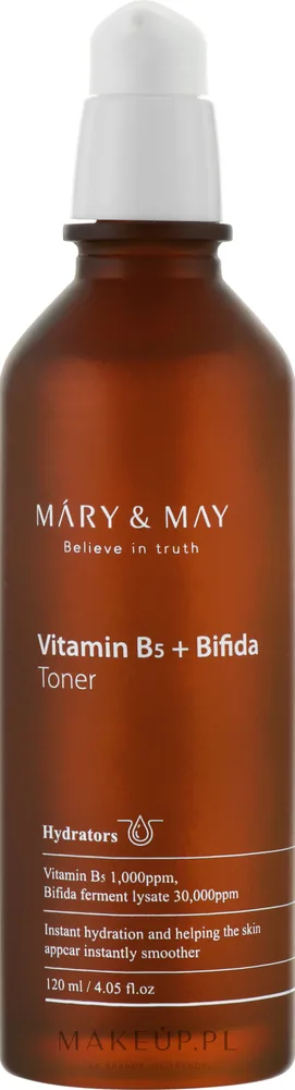 Тоник для лица Mary & May Vitamine B5+ Bifida Toner с бифидобактериями и витамином B5, 120 мл
