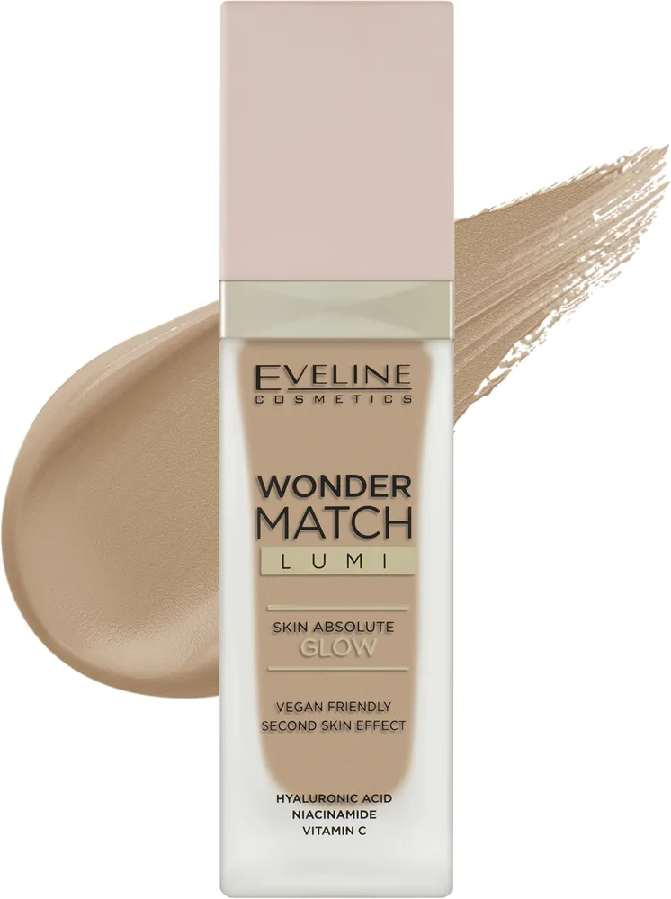 Тональный крем Eveline Cosmetics Wonder Match Lumi Foundation сияющий SPF 20, 30 мл, оттенок 10 - Vanilla