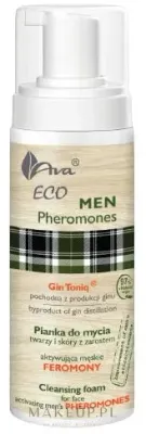AVA Laboratorium Eco Men Gin Toniq очищающая пенка для лица и бороды с ферментом ячменя 150 мл