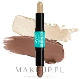 NYX Professional Makeup Kredka do konturowania 2 w 1 - Бронзер для лица NYX Wonder Stick Dual Face Highlight & Contour, оттенок 02 - Universal Light — фото 1