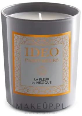 Ideo Parfumeurs La Fleur Du Mexique / Свеча в стекле, тубероза и пряная амбра, 180 г