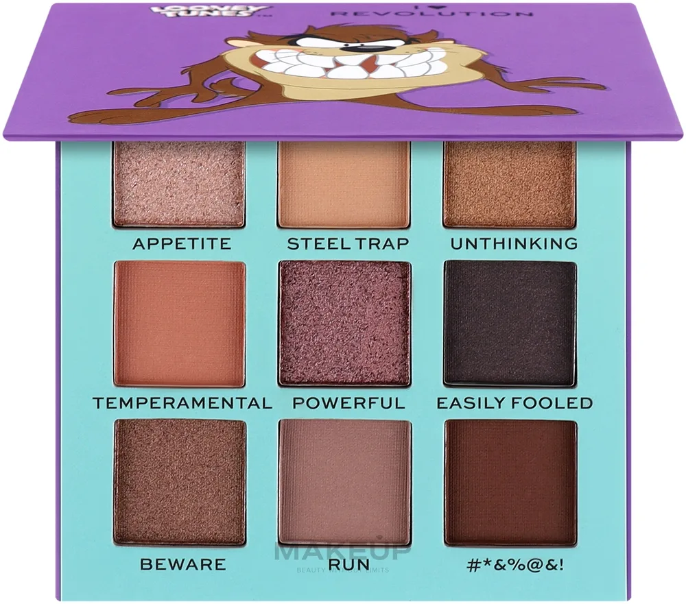 Палетка теней для век I Heart Revolution Looney Tunes Tasmanian Devil Palette 9 оттенков