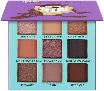Палетка теней для век I Heart Revolution Looney Tunes Tasmanian Devil Palette 9 оттенков