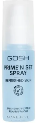 Gosh Copenhagen Utrwalający spray do makijażu - Спрей для фиксации макияжа Gosh Prime'N Set Refreshed Skin