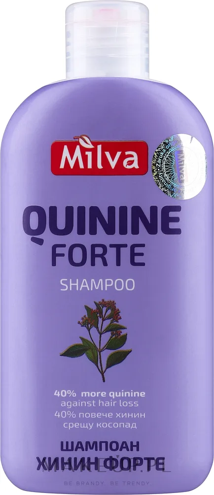Шампунь Milva Quinine Forte против выпадения волос с хинином, для мужчин и женщин, 200 мл, Болгария