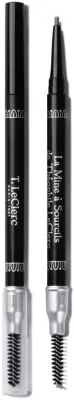 Карандаш для бровей T. LeClerc Ultra Fine Eyebrow Pencil со щеточкой, стойкий, 0,14 г