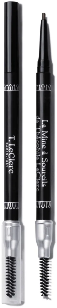 Карандаш для бровей T. LeClerc Ultra Fine Eyebrow Pencil со щеточкой, стойкий, 0,14 г, оттенок 03 - Brun