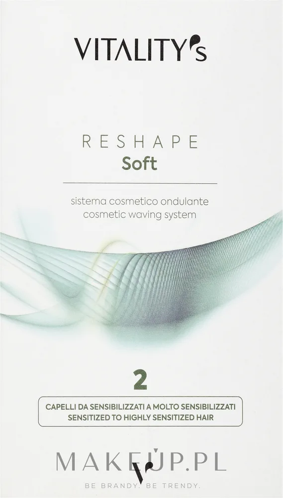 Набор для долговременной завивки Vitality's Reshape Soft 2 лосьон и нейтрализатор для тонких волос 2x100 мл