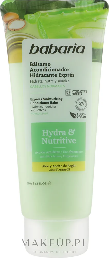 Экспресс-увлажняющий кондиционер для волос Babaria Hydra & Nutritive Conditioner, 200 мл