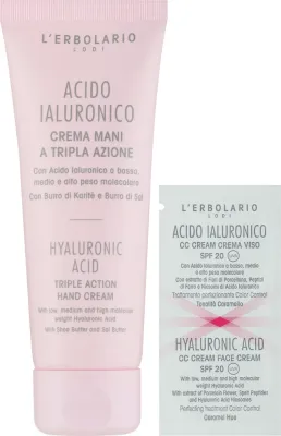 Крем для рук L'Erbolario Hyaluronic Acid Triple Action с гиалуроновой кислотой и маслом ши 75 мл